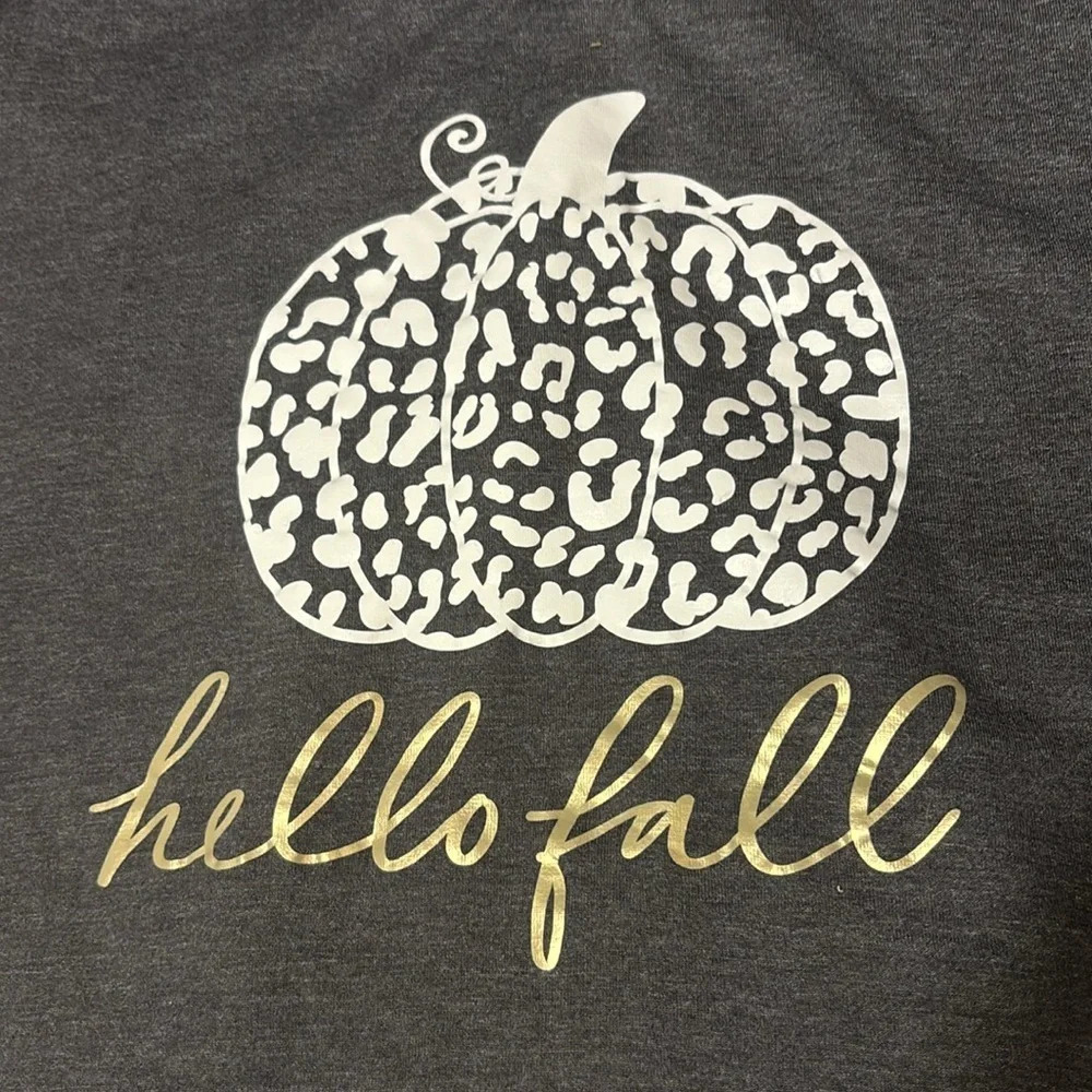 Nano-T “Hello Fall” Pumpkin T-shirt size S